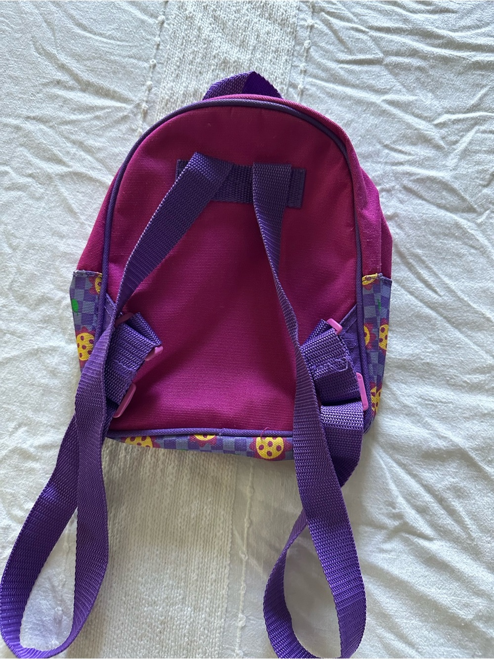 Vintage Disney Purple Winnie the Pooh Kids Backpack with Pink Front Pocket - Picture 3 of 10